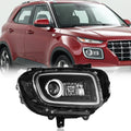 LED Headlight Assembly with Drl Compatible with 2020-2025 Hyundai Venue Limited (Not compatible with SE/SEL), Passenger Side