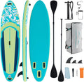 NEWBULIG 33' Inflatable Paddle Board SUP, Stand Up Paddle Board Blow Up with 3 Carry Handles, Non-Slip Deck Pad, Complete Kit with Pump, Leash & Backpack for Beginners/Adults