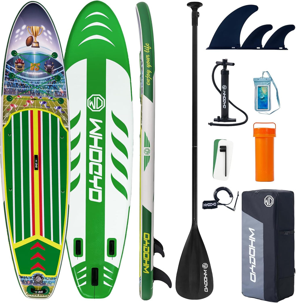 Inflatable Stand Up Paddle Board 11' × 33' × 6', Yoga Board with Durable SUP Accessories for Adults & Youth, Versatile Paddle Board