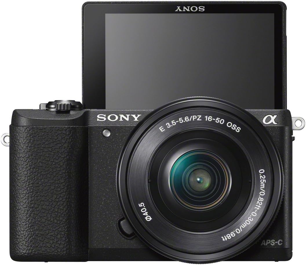 Sony a5100 16-50mm Mirrorless Digital Camera with 3-Inch Flip Up LCD (Black) (Renewed)