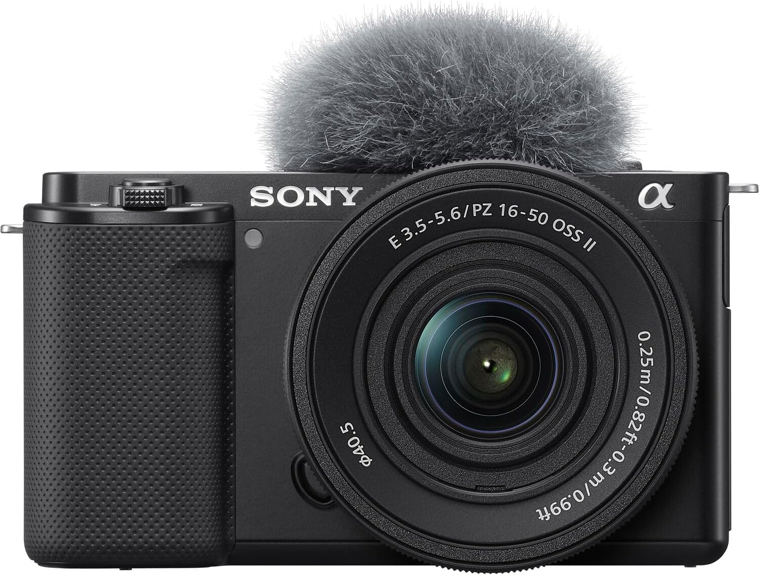 Sony ZV-E10 Mirrorless Camera Kit with 16-50mm II Power Zoom Lens (Black) | APS-C Sensor | Compact Creator Tool + 64GB Card + Filter Kit + Photo Software + Bag + 2 x NPF-W50 Battery + More