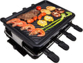 for Korean BBQ,Removable Not-Stick Surface Electric Indoor Grill Griddle,with Indicator Light Temperature Control Electric Griddle-Black 38x23x13cm(15x9x5inch)