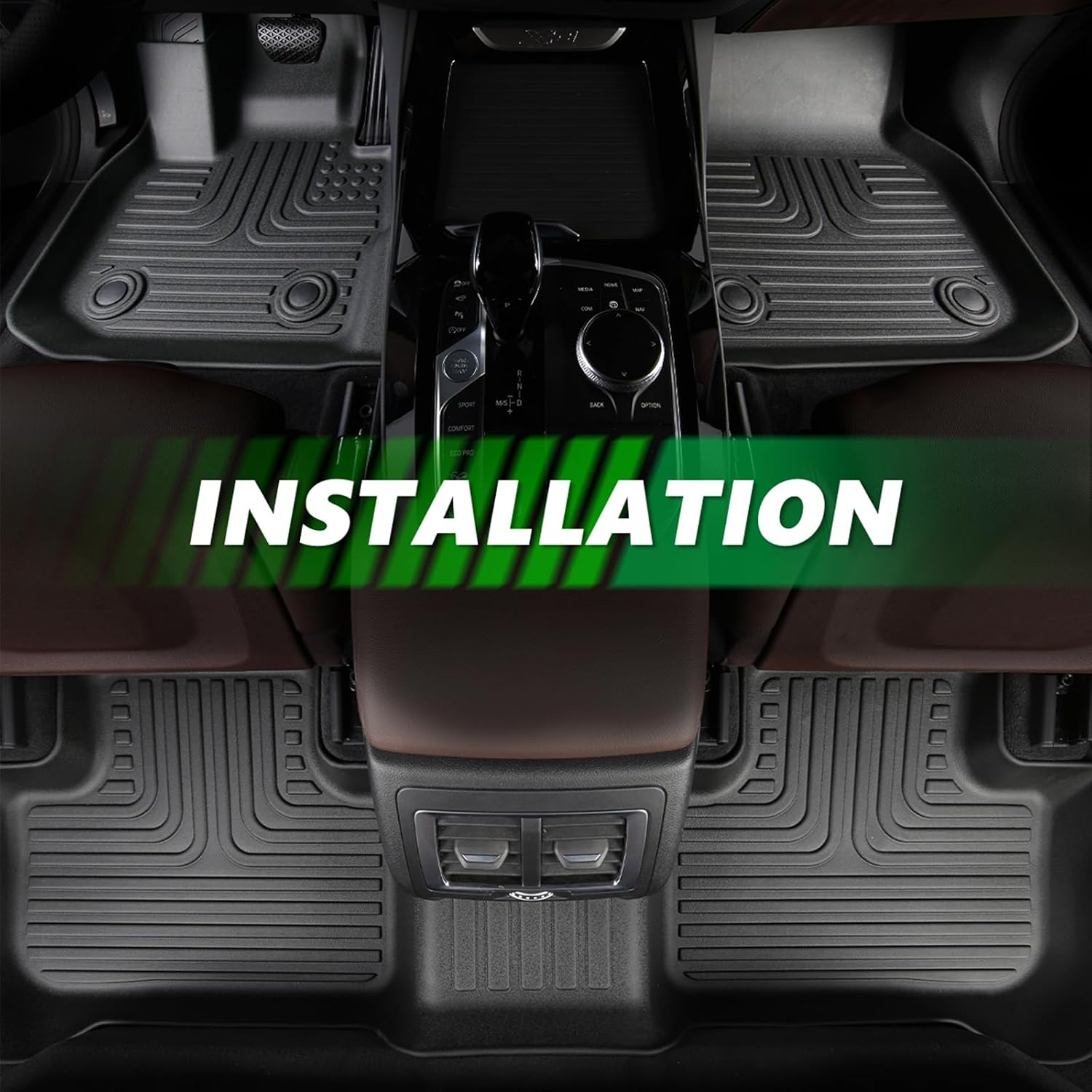for Toyota 4Runner Hybrid Floor Mats 2025,Car Mats for Toyota 4Runner Hybrid All Weather Floor Mats 1st & 2nd Row Floor Liner Accessories 2025