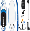 Goplus Inflatable Stand Up Paddle Board, 10FT/10.5FT/11FT SUP with Accessory Pack, Adjustable Paddle, Carry Bag, Fin, Hand Pump, Leash, Repair Kit