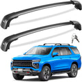 Tuyoung 330lb Roof Rack Cross Bars Compatible with 2021 2022 2023 2024 2025 2026 Chevy Tahoe & Suburban, GMC Yukon XL, Cadillac Escalade ESV, Chevrolet LockableAluminum Black Crossbar Carrier Luggage