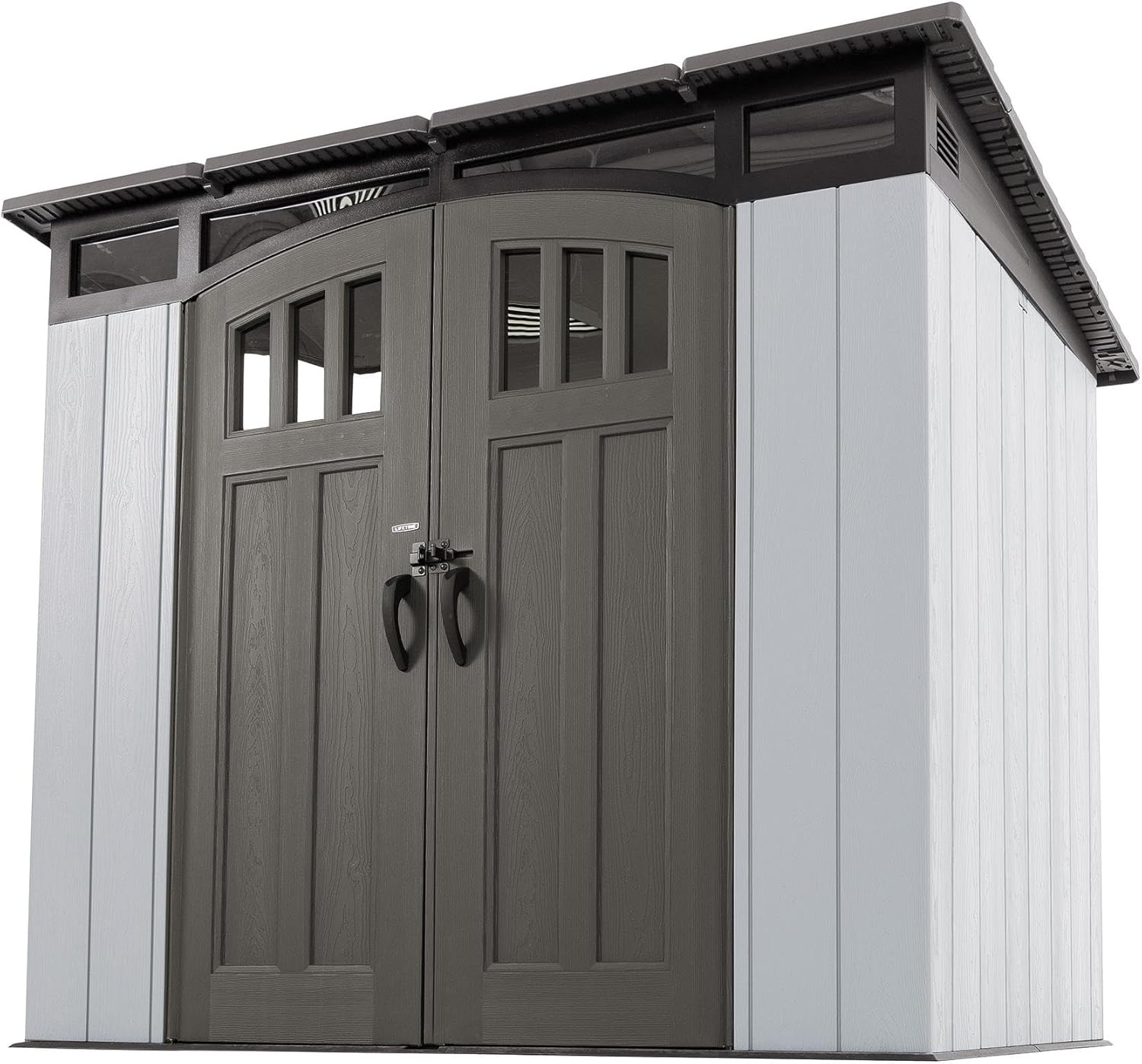 Lifetime Modern Outdoor Storage Shed, 8 x 5 Foot, Gray