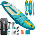 【11'×34'】 Extra Long/Extra Wide Premium Inflatable Stand Up Paddle Board (SUP) – Portable & Lightweight for Yoga, Surfing, Family Fun | Complete Kit with Paddle, Pump, Bag | Durable Design