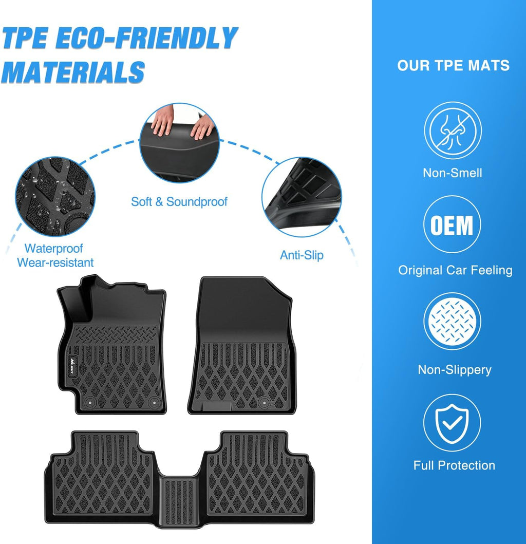 Nilight Floor Mats for Kia K4 2025 2026 All Weather Custom Fit Heavy Duty Floor Liners