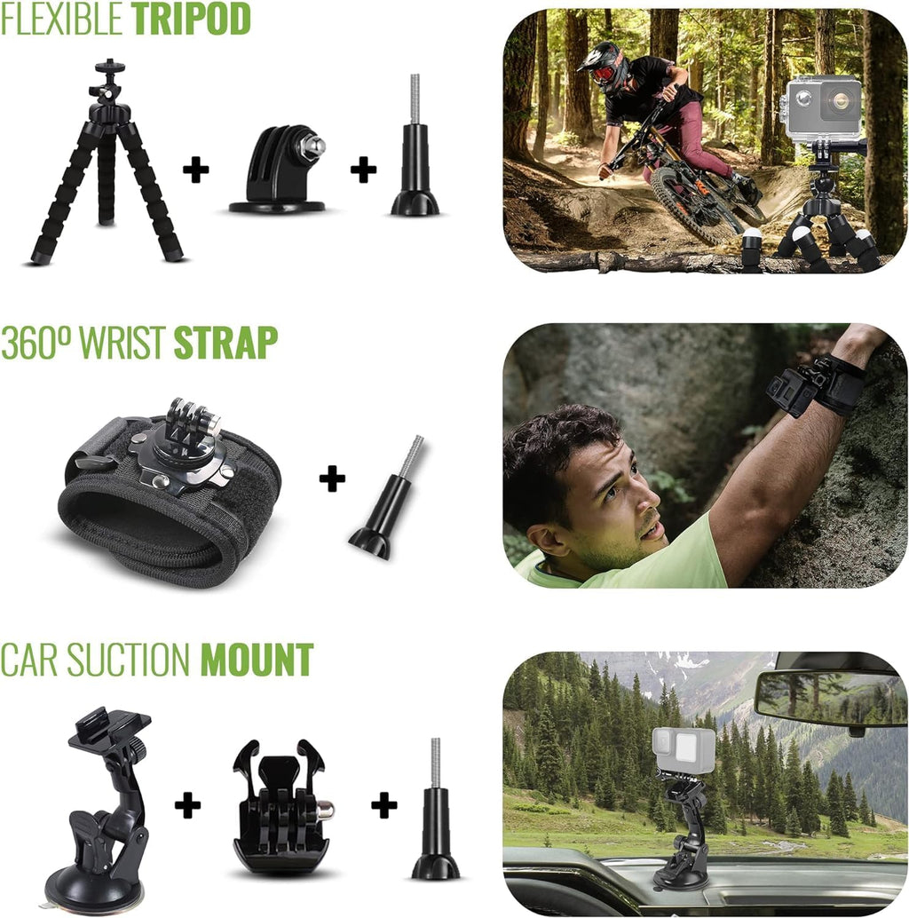 GoPro HERO11 (Go Pro Hero11) Black Mini - Waterproof Action Camera with 5.3K Ultra HD Video, 24.7MP Photos, 1/1.9' Sensor, Stabilization + 50-in-1 Accessory Kit + 64GB Card + More