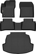 GINOWY-Floor Mats & Cargo Liner for Toyota Corolla Sedan 2020-2026 (Include Hybrid), SE丨LE丨FX 丨XSE, All Weather Car Mats for Toyota Corolla Accessories Rubber Mats Trunk Cargo Mat