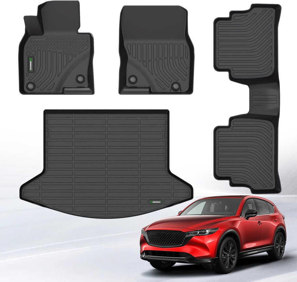 ANBINGO® for Mazda CX-5 Floor Mat & Cargo Liner, 2017-2025, Sport/Touring/Carbon Edition/Carbon Edition Turbo/Grand Touring/Grand Touring Reserve/Signature, TPE All Weather CX5 Mats Set