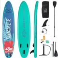 Goplus Inflatable Stand up Paddle Board, 10'/10.5'/11' SUP 6' Thick with Premium Accessories, Adjustable Aluminum Paddle, Leash, Carry Bag, Hand Pump, Removable Fin, ISUP for Adults