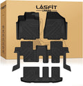 LASFIT Floor Mats for Nissan Pathfinder 2013-2020 / Infiniti QX60 2014-2021 / JX35 2013, All Weather TPE Custom Fit Easy Clean Durable No-Curling Trunk Mat for Pathfinder & QX60 & JX35