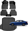 for Volkswagen Jetta Floor Mats 2026 2019-2025,Car Mats for VW Jetta S/SE/SEL/SEL Premium/R-Line/Sport/GLI All Weather Floor Mats Cargo Liner Accessories 2019-2026