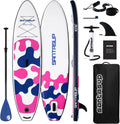 Inflatable Stand Up Paddle Board with SUP Accessories, Anti-Slip EVA Deck, 10'6'/11' Wide Stance Board, Sup Board for Adults & Youth of All Skill Levels Backpack