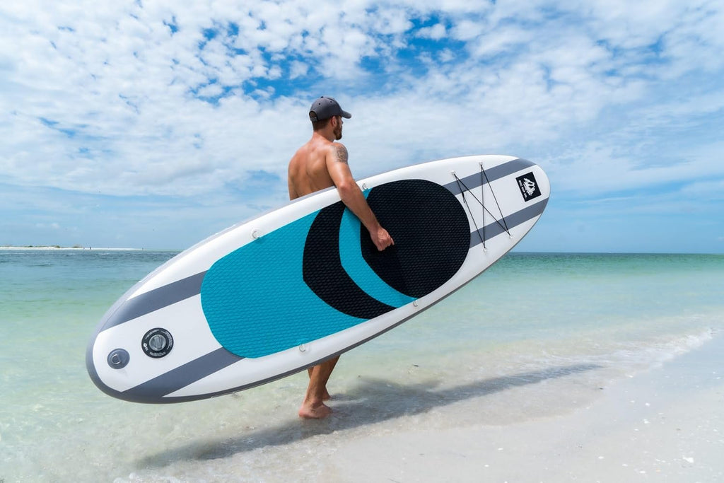 Roc Inflatable Stand Up Paddle Board with Premium SUP Paddle Board Accessories, Wide Stable Design, Non-Slip Comfort Deck for Youth & Adults