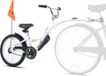 KaZAM Co-Pilot Bike Trailer - 20 Inch Bike Trailer with Adjustable BMX Stem and Handlebar - Lightweight Aluminum Frame and Padded Saddle for Cycling - Perfect for Family Rides