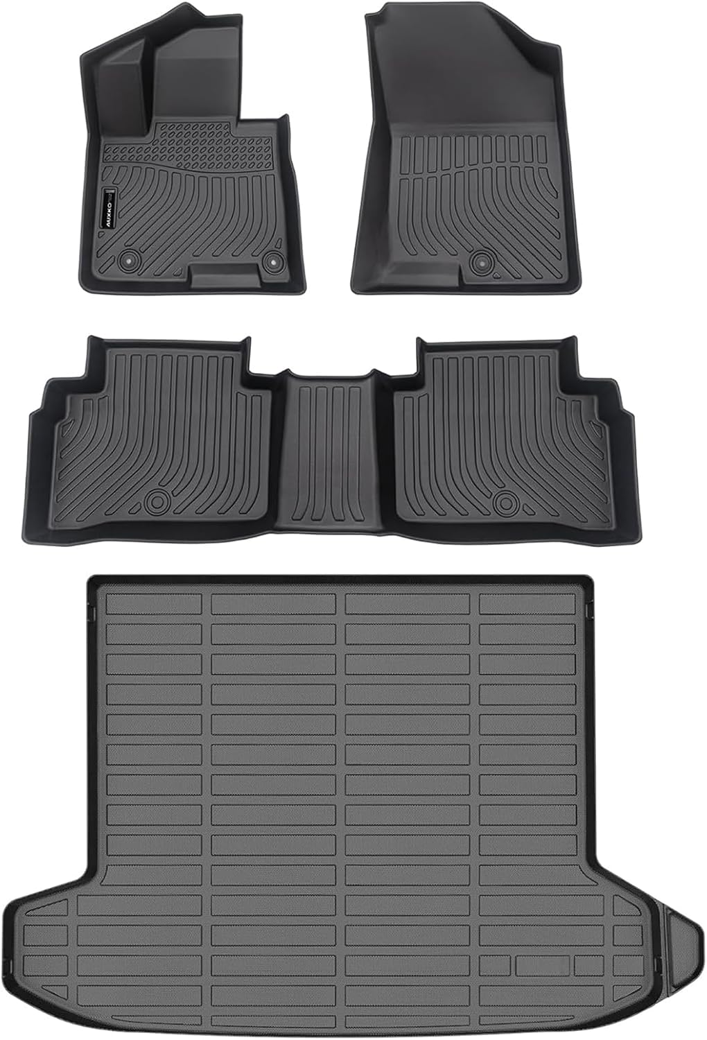 Auxko All Weather Floor Mat & Cargo Mat Fit for 2026 2025 2024 2023 2022 Hyundai Tucson (Include Hybrid Not PHEV) TPE Liner Tucson Accessory Set All Season Odorless Anti-Slip Floor Trunk Liner