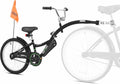 KaZAM Co-Pilot Bike Trailer - 20 Inch Bike Trailer with Adjustable BMX Stem and Handlebar - Lightweight Aluminum Frame and Padded Saddle for Cycling - Perfect for Family Rides