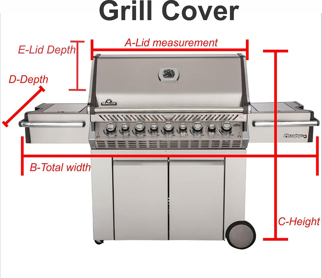 Custom Personalized BBQ Grill Cover for Built in Grill Styles (Built in Cover)