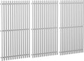 QuliMetal 9.5MM Grill Grates for Weber Genesis II E-410/E-415/E-435, Grill Parts for Genesis II/LX E-440 Series Gas Grills, 304 Stainless Steel Grill Grates Parts for Weber GS4 66089 66097