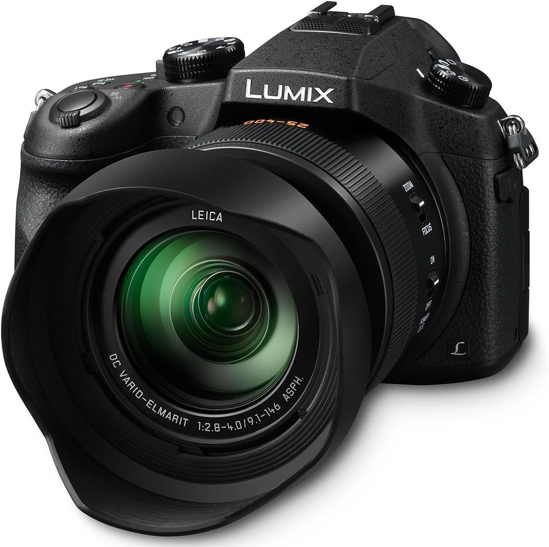 Panasonic LUMIX DMC-FZ1000 20.1MP 4K Point and Shoot Digital Camera w/ 16X Zoom Leica Lens, Built-in Wi-Fi and NFC - Black (US Model)