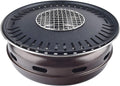BBQ Barbeque Barbecue Grill, BBQ, Korean Smokeless Household Charcoal Grill, Galvanized Sheet Barbecue Stove, 100% Maifan Stone, 9 Styles (Color : F)