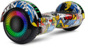 LIEAGLE Hoverboard, 6.5' Self Balancing Scooter Hover Board with Bluetooth Wheels LED Lights for Kids Adults