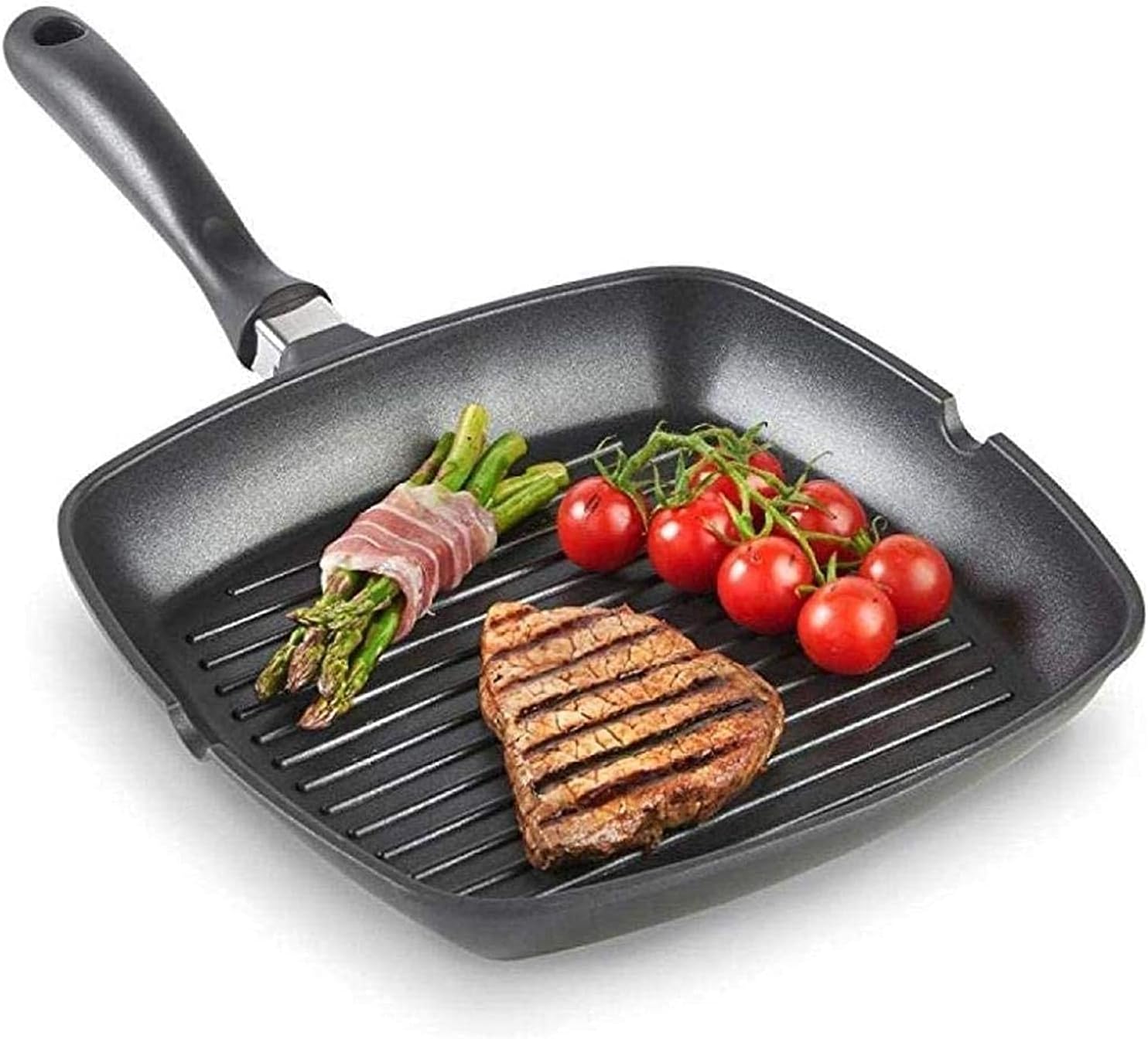 Electric BBQ Grill Indoor Electric Griddle Grill Teppanyaki BBQ Hot Plate Camping, Non Stick, Adjustable Temperature 26cm,Portable Nonstick Griddle