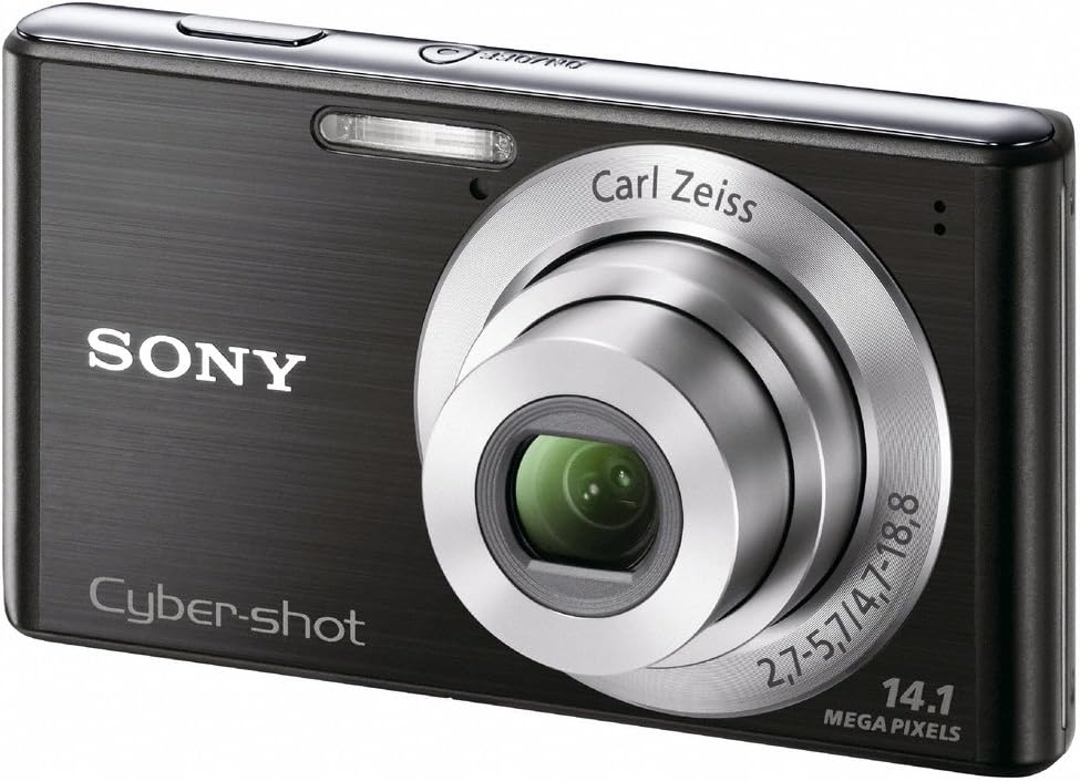 Sony Cyber-Shot DSC-W530 14.1 MP Digital Camera with Carl Zeiss Vario-Tessar 4x Wide-Angle Optical Zoom Lens and 2.7-inch LCD (Black) (Renewed)
