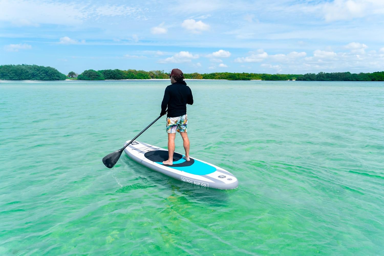 Roc Inflatable Stand Up Paddle Board with Premium SUP Paddle Board Accessories, Wide Stable Design, Non-Slip Comfort Deck for Youth & Adults