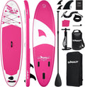 Quashley Inflatable Stand Up Paddle Board,Inflatable Paddleboards 32/34 Inch Wide,All Around SUP for Beginners with Lightweight Paddle,Hand Pump,Backpack,Leash,Durable & Portable iSUP Board