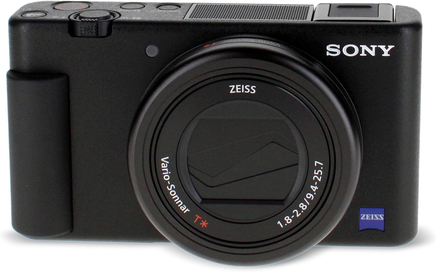 Sony ZV-1 Digital Camera (Black) (DCZV1/B) + 64GB Memory Card + Case + Card Reader + Flex Tripod + Memory Wallet + Cap Keeper + Cleaning Kit (Renewed)
