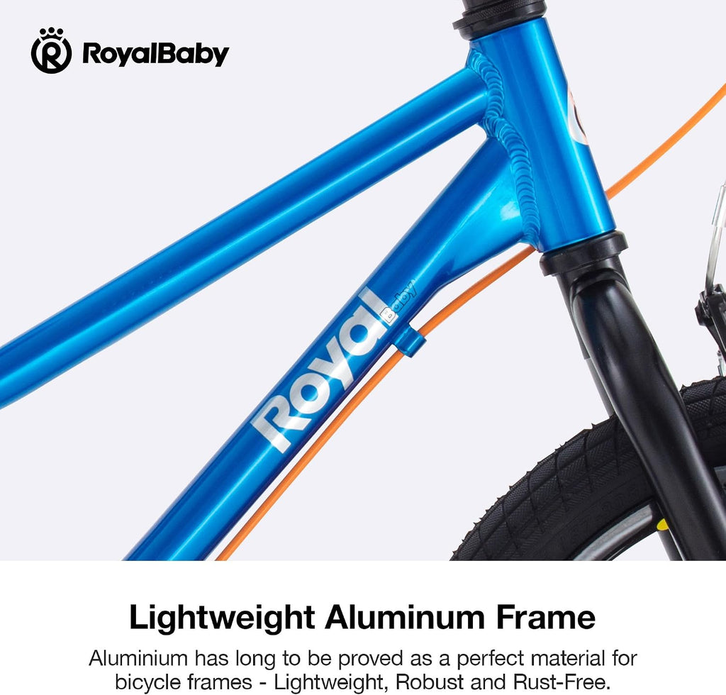 RoyalBaby Kids Bike, Lightweight Aluminum 16 18 Inch Wheel Bicycle Boys Girls Ages 4-9 Years, Multiple Colors
