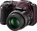 Nikon COOLPIX L820 16 MP Digital Camera with 30x Zoom (Plum) (Renewed)