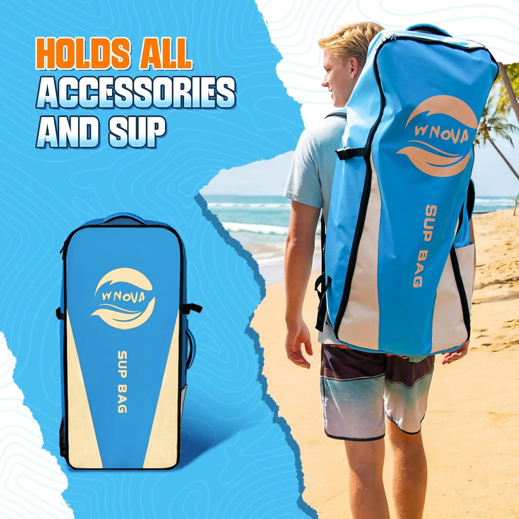 11' Inflatable Stand Up Paddle Board, 34' Extra Wide Stable iSUP for Adults & Youth, with Camera Mount & Premium Accessories, Non-Slip Deck for All Skill Levels