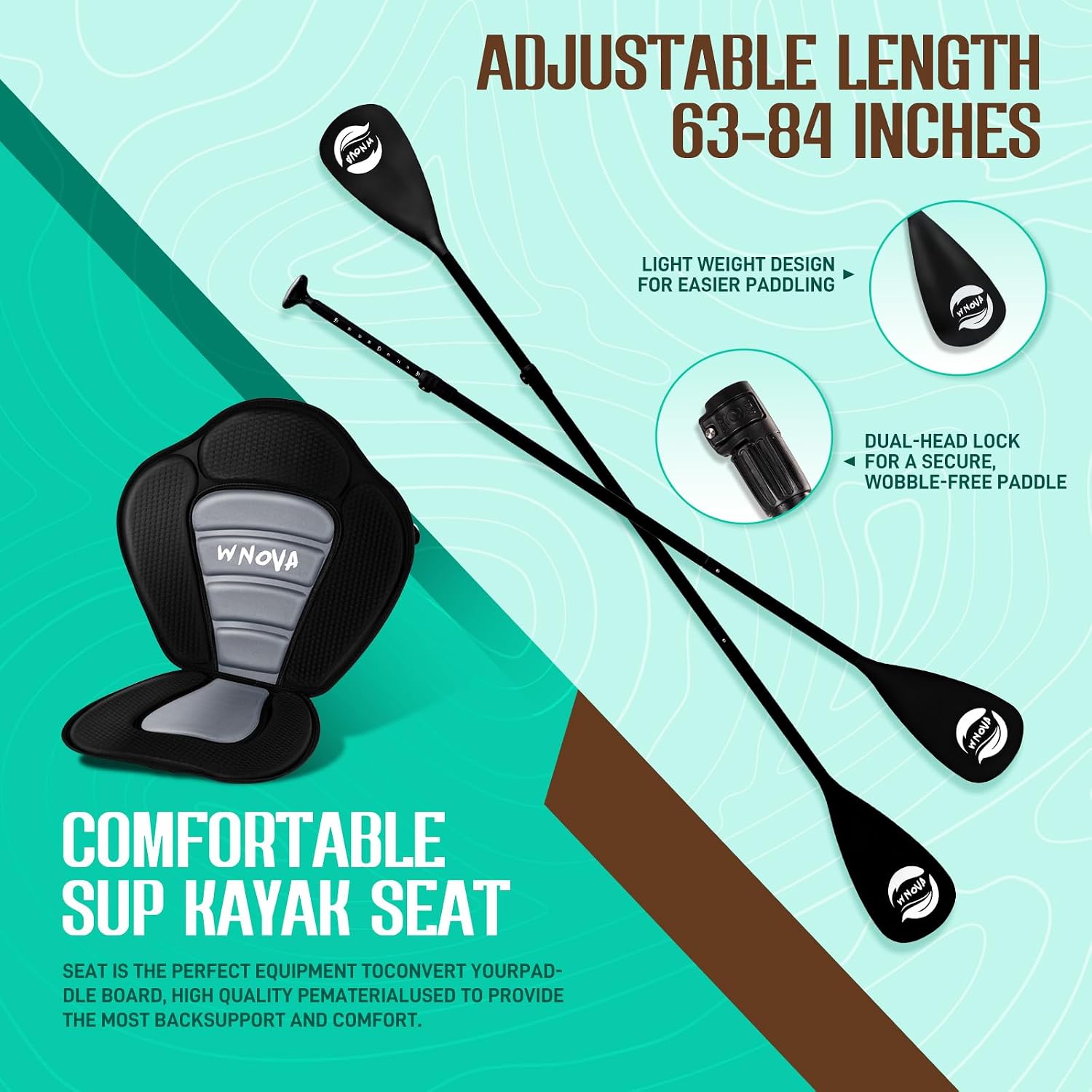 11'6' × 34' Extra Wide Inflatable Stand Up Paddle Board, Stable SUP with Premium SUP Accessories and Non-Slip Comfort Deck for Adults & Youth of All Skill Levels