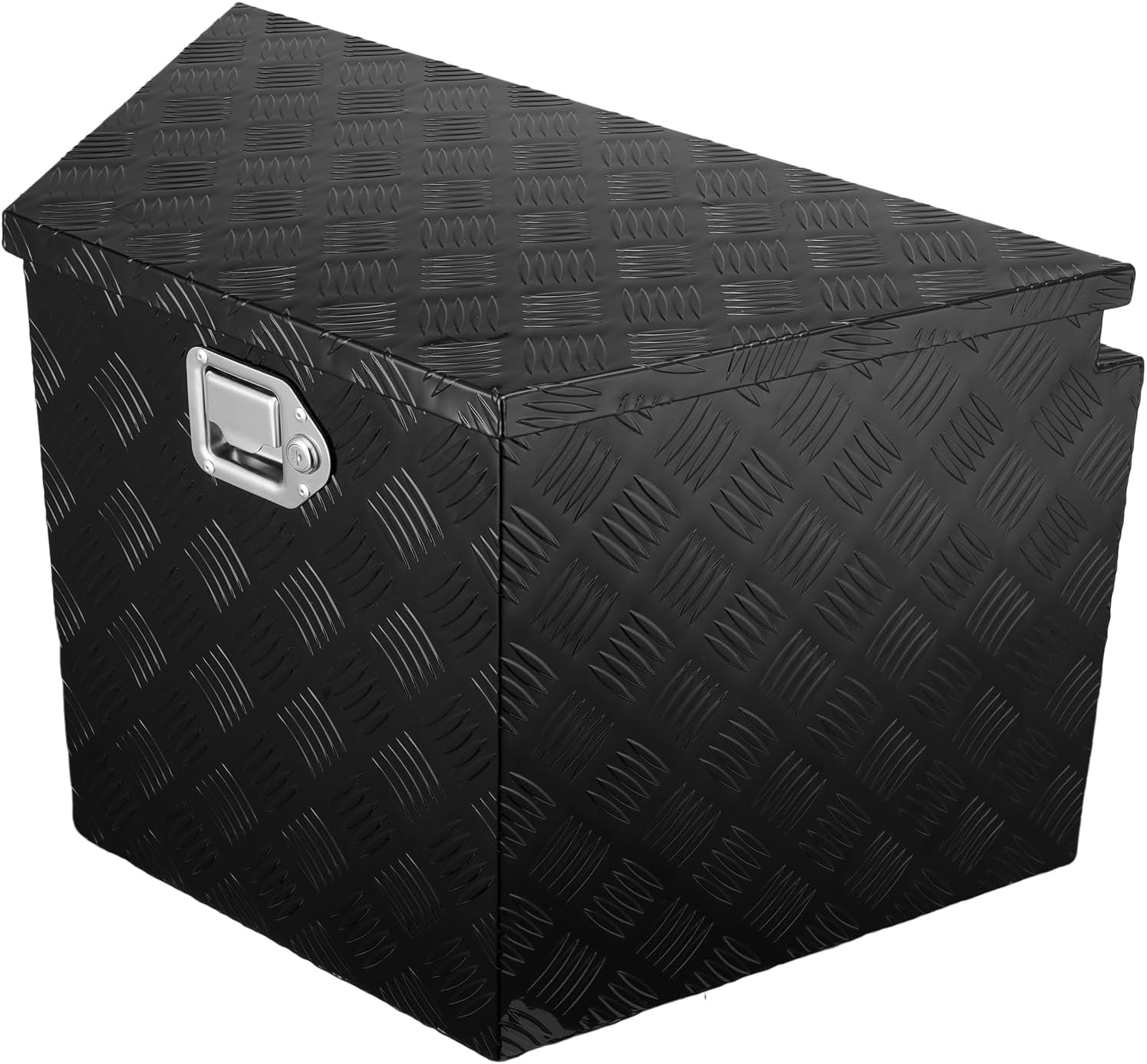 VEVOR Trailer Tongue Box, Heavy Duty Trailer Tongue Tool Box Storage Organizer with Lock & Keys, Utility Tool Chest for Pickup Truck Bed, RV, SUV, Off-Road Vehicle, Aluminum, 29' x 16.2' x 18', Black