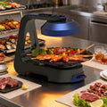 Smokeless Indoor Grill for Korean BBQ, 1390W Power with LCD Touchscreen, Includes Smart Thermometer for Precise Cooking, Non-Stick Removable Plates