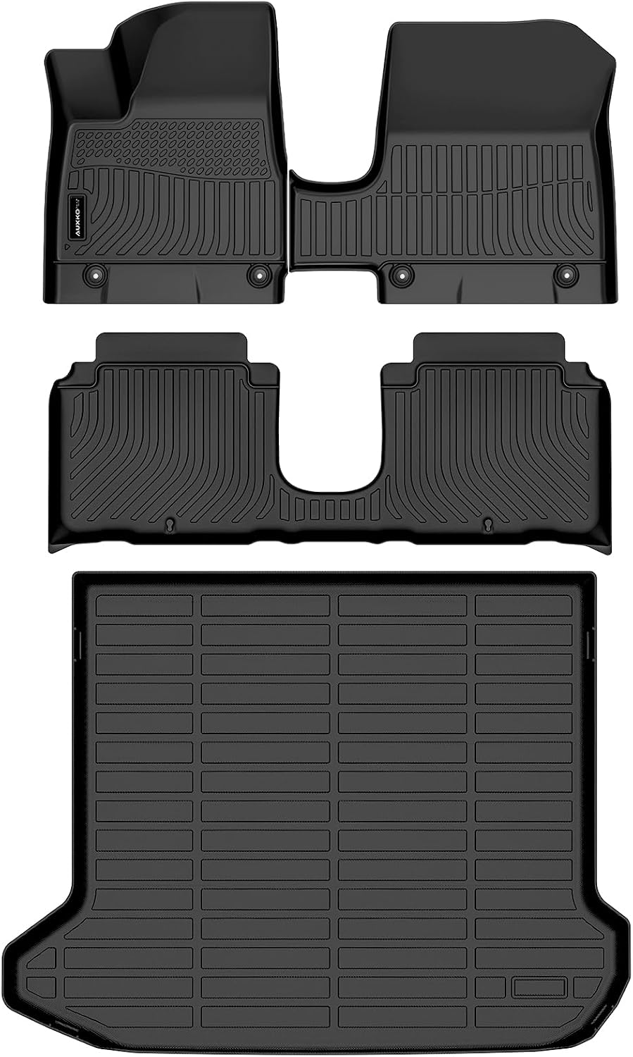 Auxko All Weather Floor Mats Cargo Mat for Hyundai IONIQ 5 2026 2025 Limited XRT Movable Console TPE Liners All Season Accessories Guard Odorless Anti-Slip Floor Liners Trunk Tray
