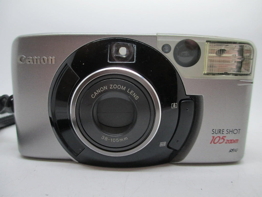 Canon Sure Shot 105 35mm P&S Film Camera With 35-105MM Zoom Lens - Autoboy LUNA 105 - Built In Flash and Film Loader (Renewed)