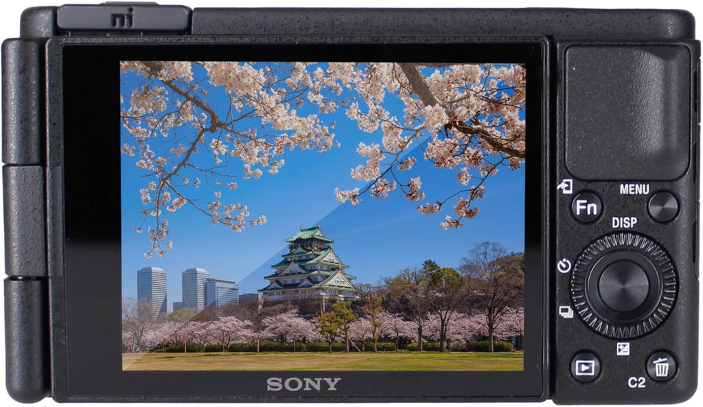 Sony ZV-1 Digital Vlogging Camera Black (DCZV1/B) – 20.1 MP 1' Sensor, 24–70 mm ZEISS Lens, 4K HDR Video, Flip Screen w/ 64GB Card, Photo Software, NP-BX1 Battery, Card Reader, LED Light and More