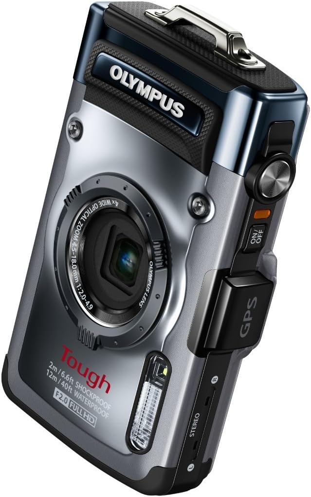 OM SYSTEM OLYMPUS TG-1iHS 12 MP Waterproof Digital Camera with 4x Optical Zoom,Silver