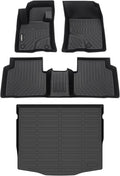 GINOWY-Floor Mats & Cargo Liner for Ford Escape 2020-2026 (Only Gas) 丨TPE All Weather Car Mats Escape Cargo Trunk Mat Waterproof Accessories for Ford Escape Floor Liners