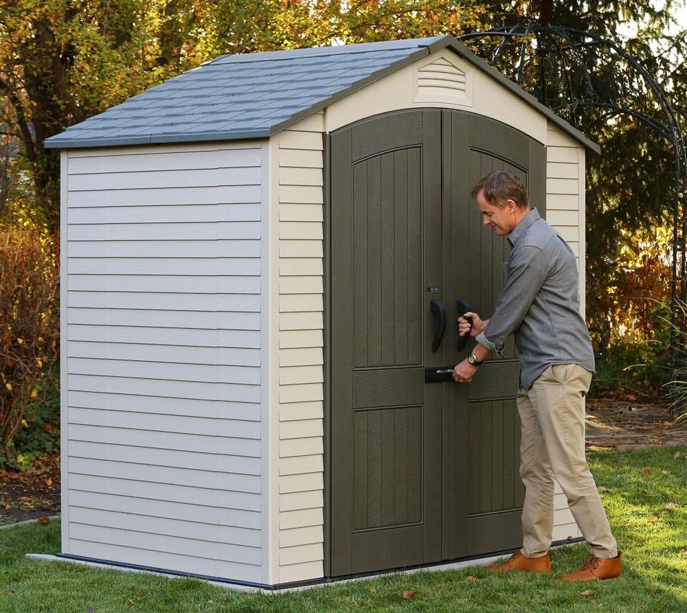 Lifetime 60057 Outdoor Storage Shed, 7 x 4.5'