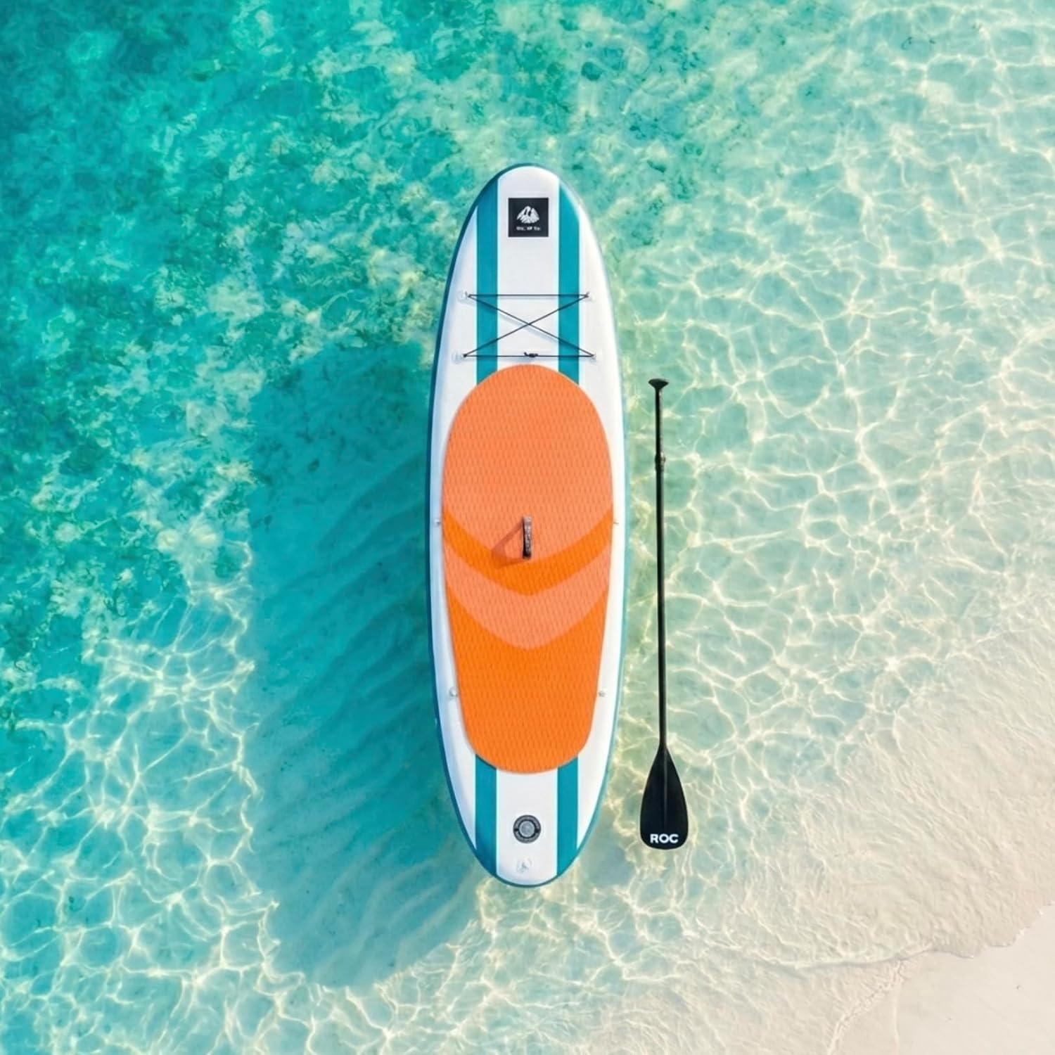 Roc Inflatable Stand Up Paddle Board with Premium SUP Paddle Board Accessories, Wide Stable Design, Non-Slip Comfort Deck for Youth & Adults