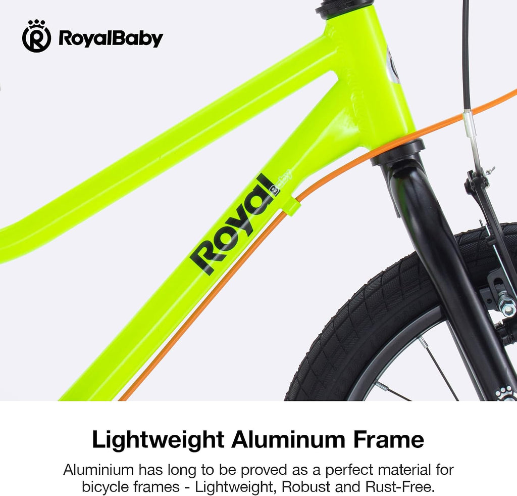 RoyalBaby Kids Bike, Lightweight Aluminum 16 18 Inch Wheel Bicycle Boys Girls Ages 4-9 Years, Multiple Colors