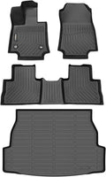 GINOWY-Floor Mats & Cargo Liner for Toyota RAV4 2019-2025 (Fit Gasoline Models Only) 丨TPE All Weather Car Mats RAV4 | Custom Fit Rubber Floor Liners Car Accessories Cargo Mat RAV4 Trunk Mat