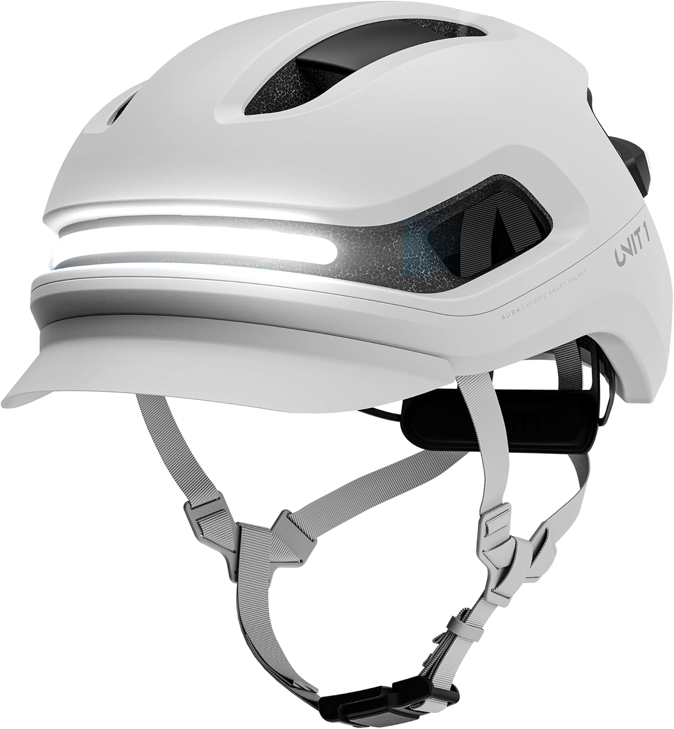AURA Smart E-Bike Helmet with MIPS Safety, NTA-8776 Certified for 28mph, Integrated 500 Lumen LED Lights, Crash Detection, Turn Signals and Automatic Brake Light