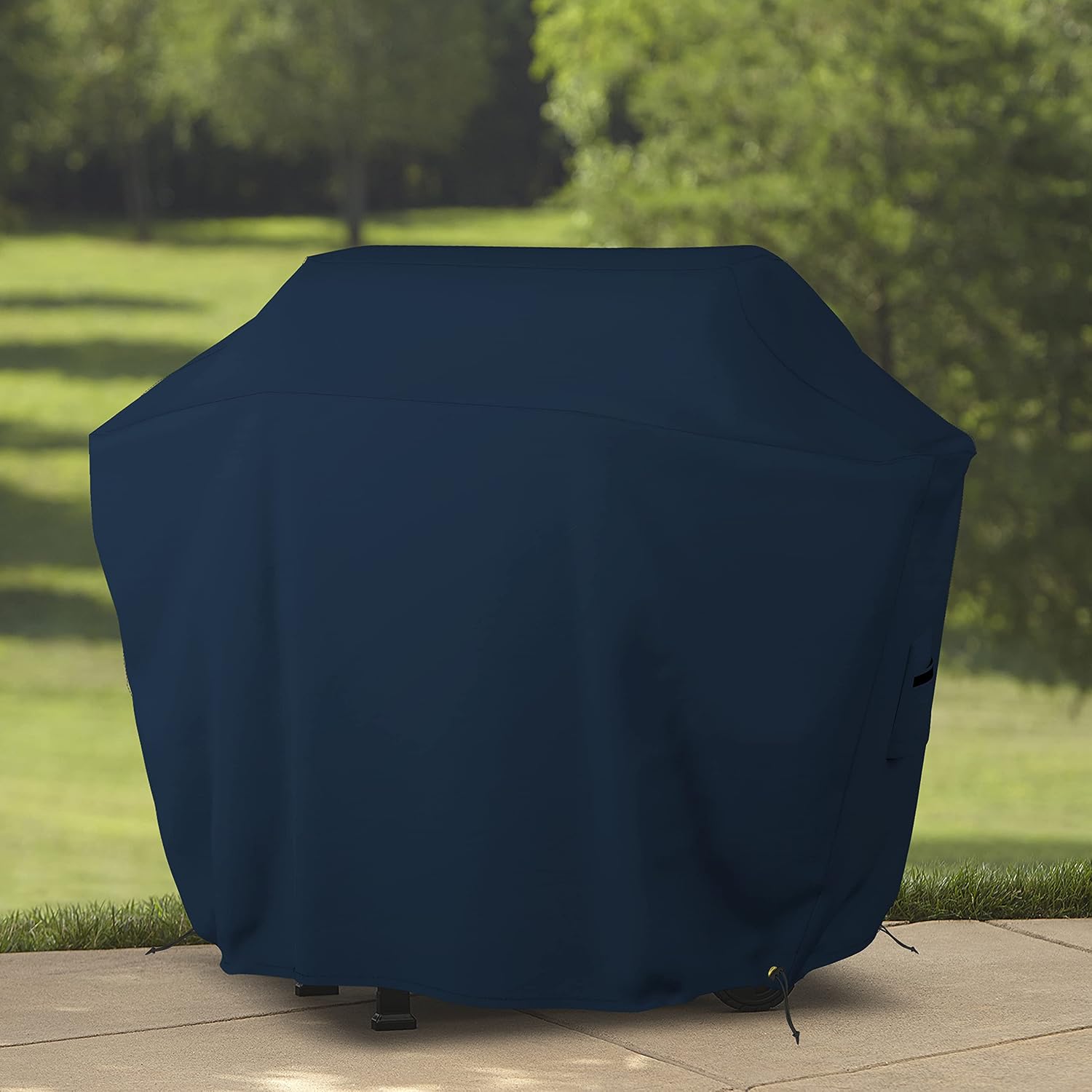 Covers & all BBQ Grill Cover, 12 Oz Waterproof UV & Weather Resistant, Outdoor Cover with Air Vents & Drawstrings (58' Inch, Blue)